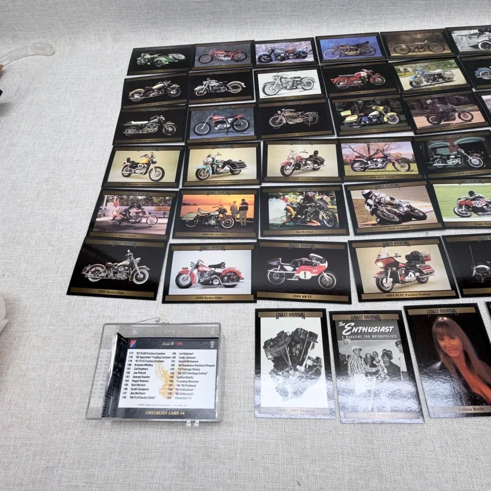 1992 Harley-Davidson Series‎ 2 Trading Card Lot Collect-A-Card Vintage 40+ Cards